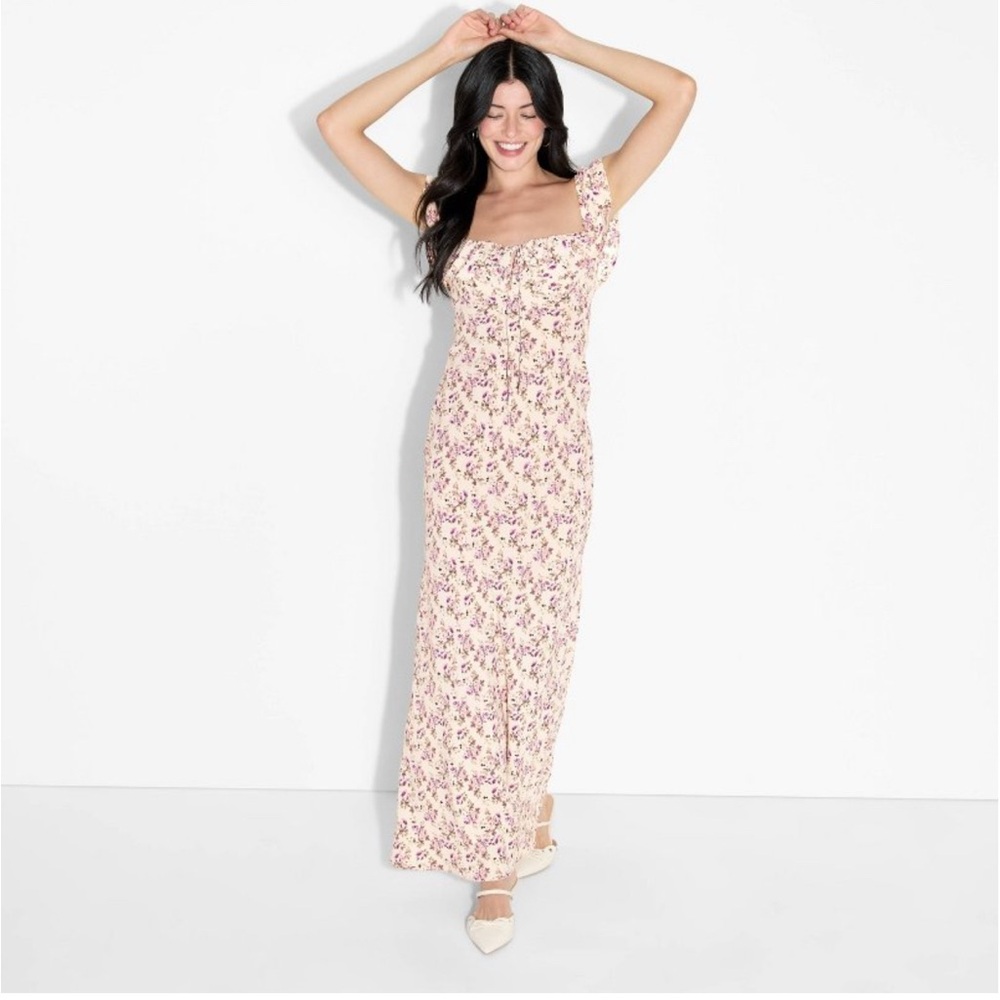 57 Floral Sleeveless Maxi Dress